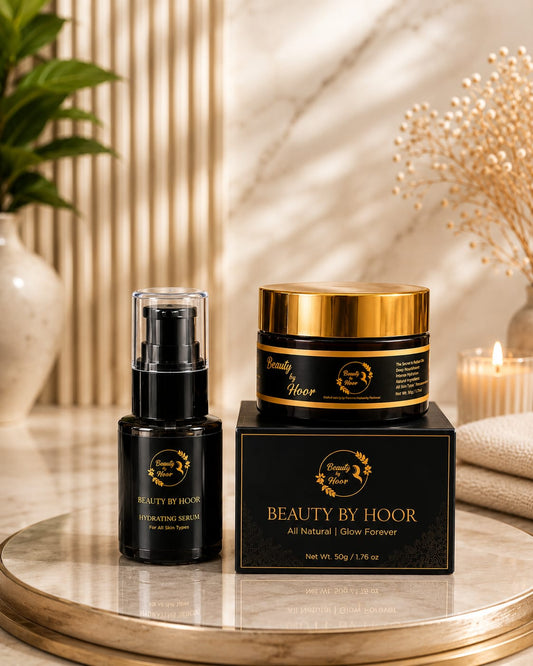 Beauty by Hoor Serum & Glow Cream Duo | Complete Hydration & Brightening Set