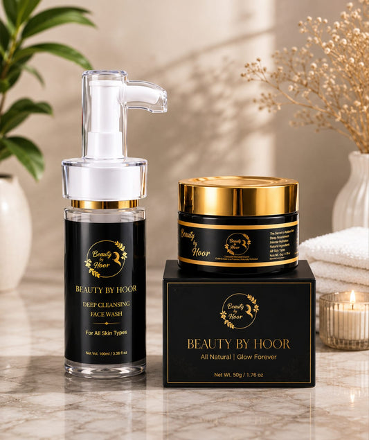 Beauty by Hoor Skincare Duo | Face Wash + Natural Glow Cream