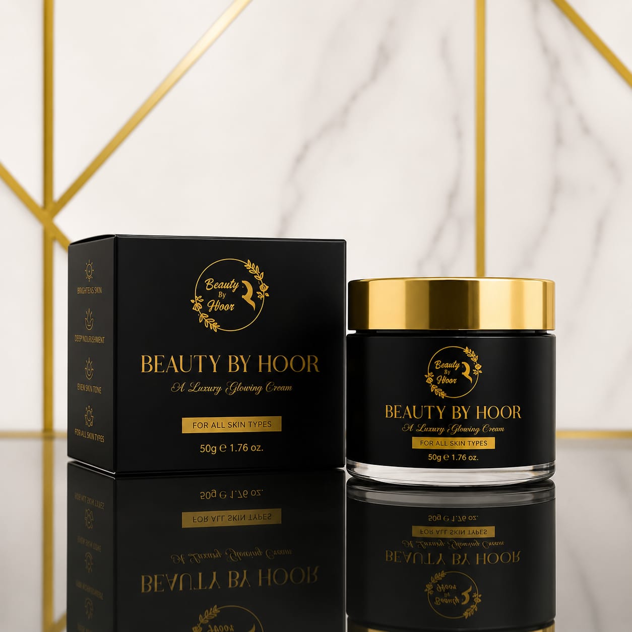 Beauty by Hoor Natural Glow Cream – Premium Brightening Face Cream (50g)