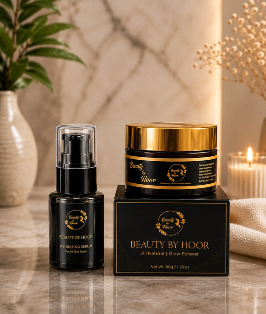 Beauty by Hoor Serum & Glow Cream Duo | Complete Hydration & Brightening Set