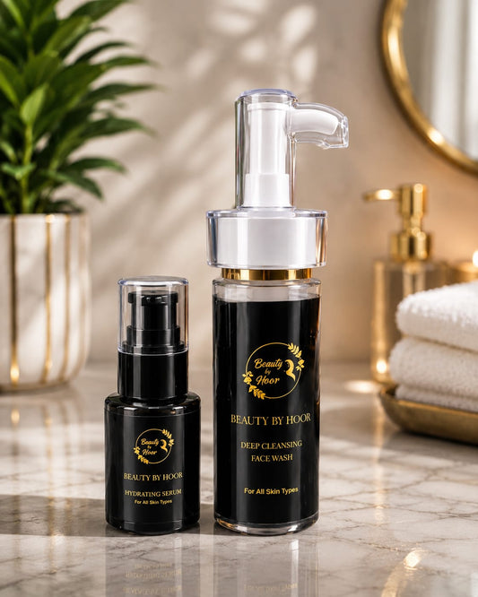 Beauty by Hoor Face Wash & Hydrating Serum Set | Complete Daily Skincare Duo